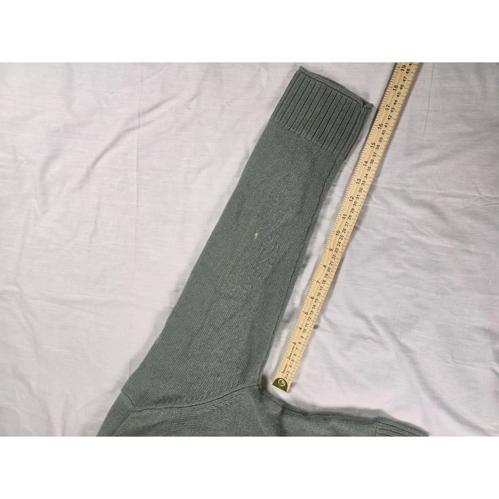 Quince Sweater Mens Medium Green 100% Mongolian Cashmere Crewneck Knit Pullover